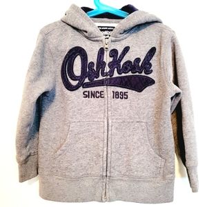 Oshkosh Gray and Blue Zip Hopdie size 4